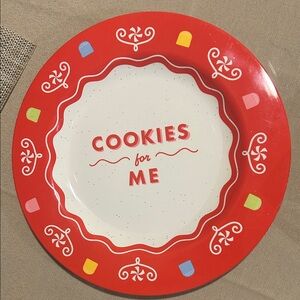 Pillowfort Red and White Cookie Plate